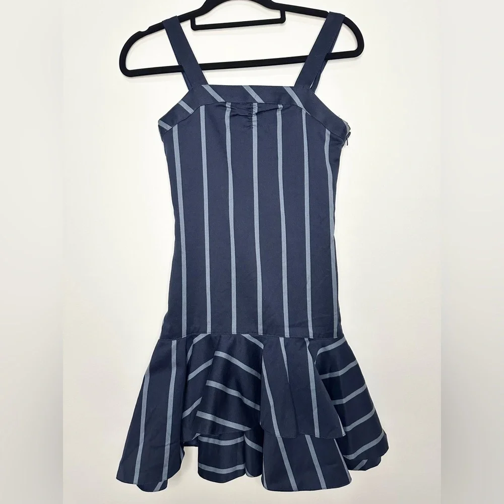 Ralph Lauren Girls Stripe Navy Dress 12